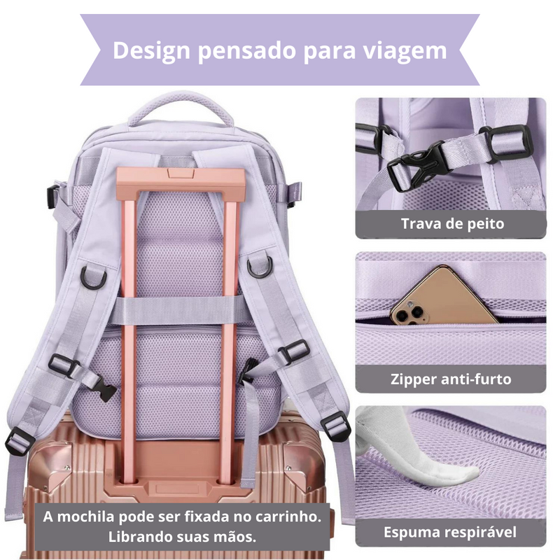 Mochila grande de viagem