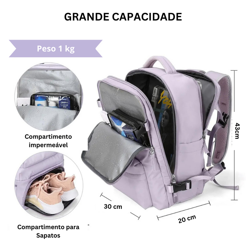 Mochila grande de viagem