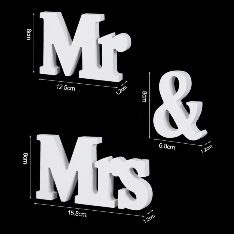 Mr. & Mrs - decoração